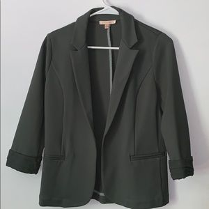 Olive Open Blazer
